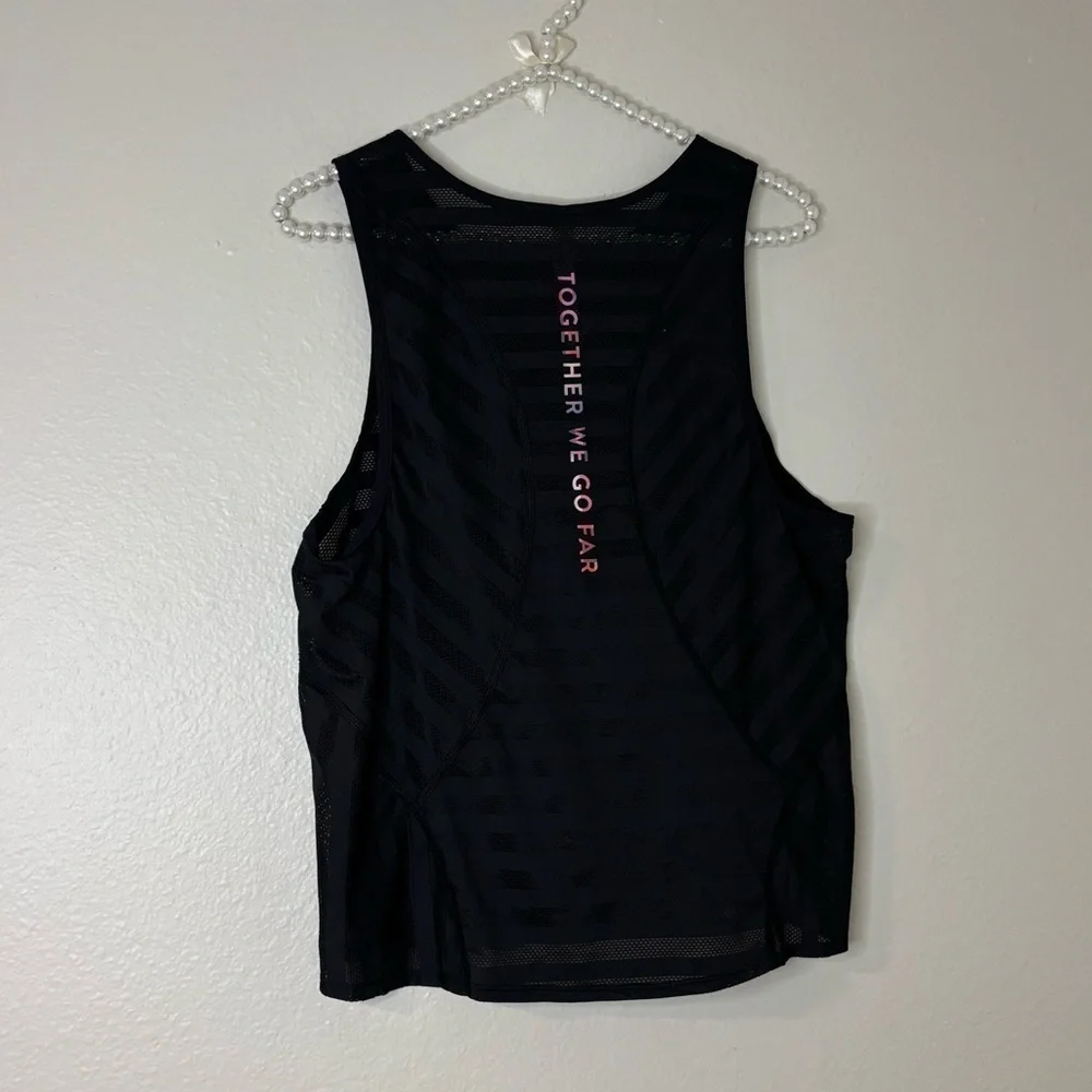 Lululemon x Peloton Women Black “Together We Go Far” Running Tank Top